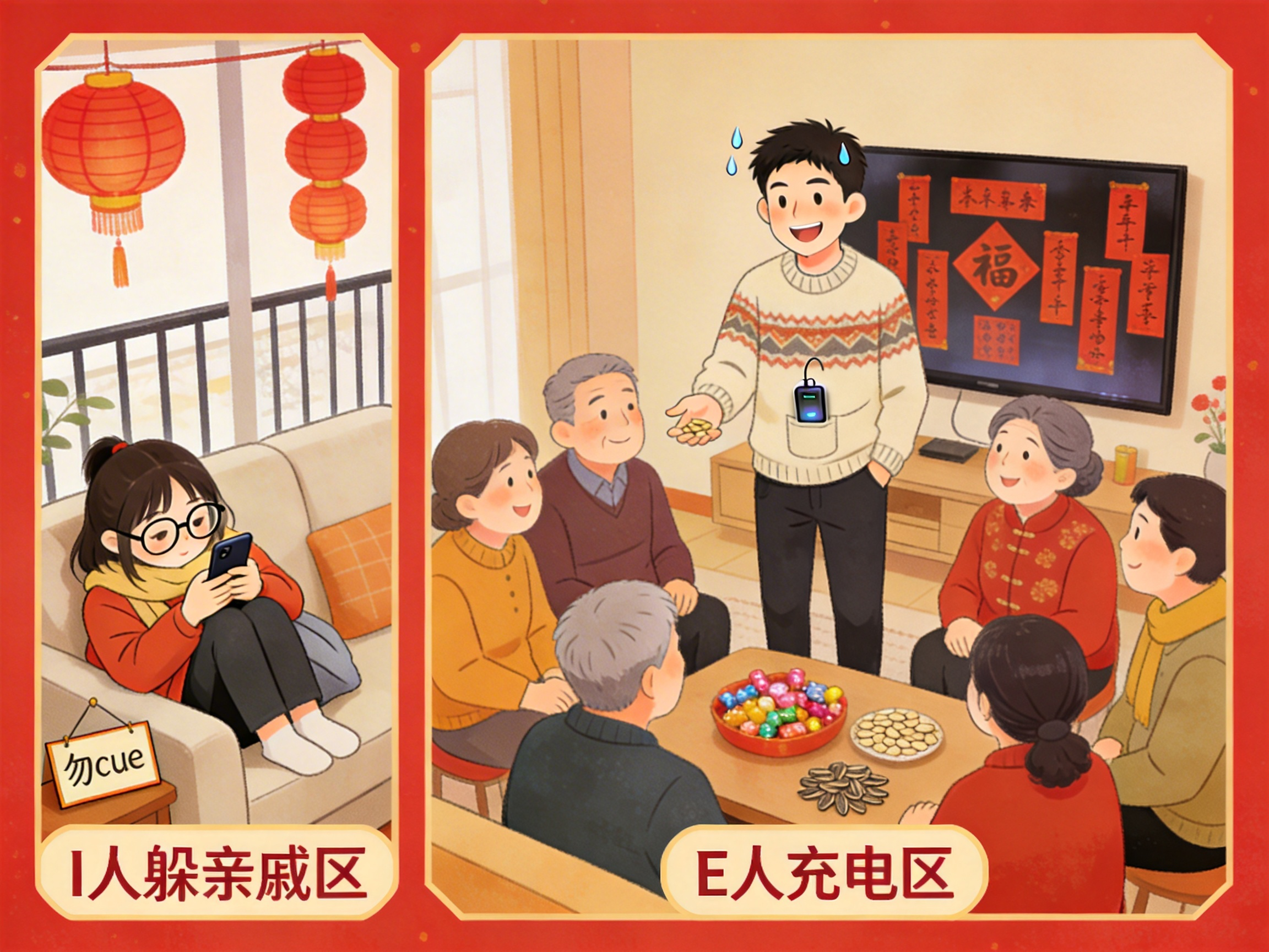 《正月初三社交局：I人躲亲戚急救指南 & E人电量满格秘籍》